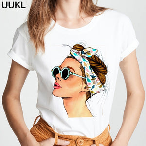 UUKL Shirts Women 2020 Summer T Shirt Harajuku Fashion Cool Female T-shirt Leisure Streetwear Aesthetic Tshirt Tops Pink Shirt