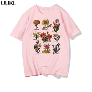 UUKL Shirts Women 2020 Summer T Shirt Harajuku Fashion Cool Female T-shirt Leisure Streetwear Aesthetic Tshirt Tops Pink Shirt
