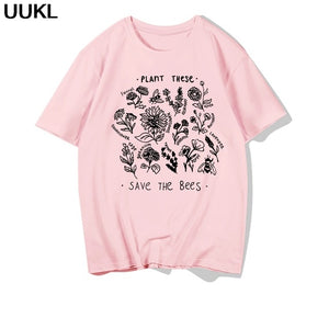 UUKL Shirts Women 2020 Summer T Shirt Harajuku Fashion Cool Female T-shirt Leisure Streetwear Aesthetic Tshirt Tops Pink Shirt