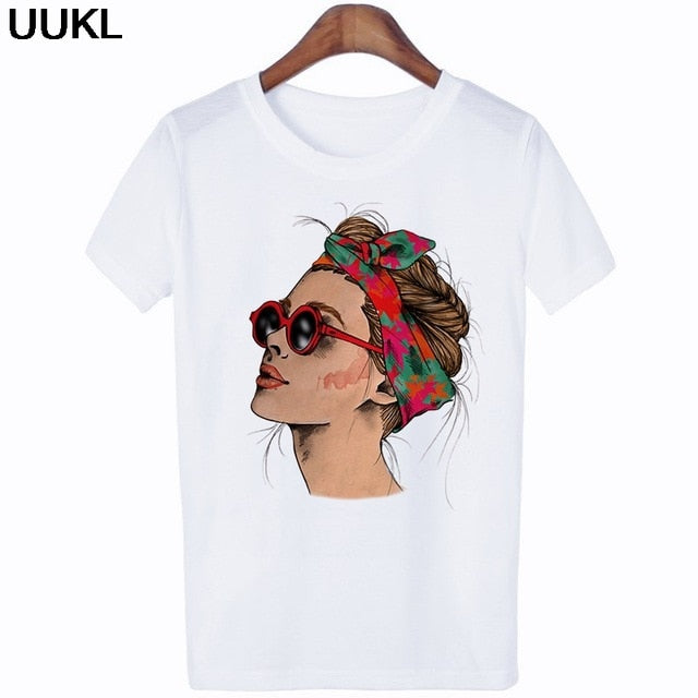 UUKL Shirts Women 2020 Summer T Shirt Harajuku Fashion Cool Female T-shirt Leisure Streetwear Aesthetic Tshirt Tops Pink Shirt