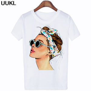 UUKL Shirts Women 2020 Summer T Shirt Harajuku Fashion Cool Female T-shirt Leisure Streetwear Aesthetic Tshirt Tops Pink Shirt