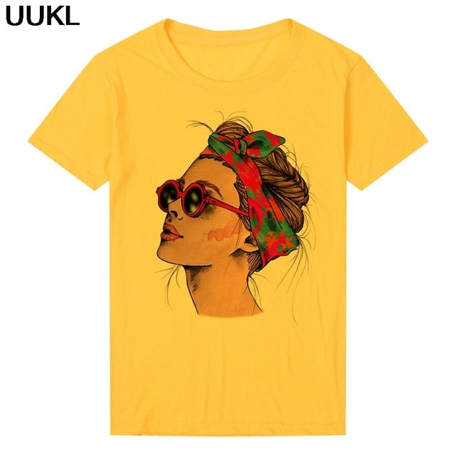UUKL Shirts Women 2020 Summer T Shirt Harajuku Fashion Cool Female T-shirt Leisure Streetwear Aesthetic Tshirt Tops Pink Shirt