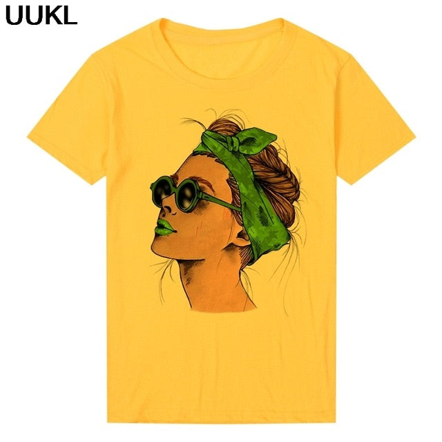 UUKL Shirts Women 2020 Summer T Shirt Harajuku Fashion Cool Female T-shirt Leisure Streetwear Aesthetic Tshirt Tops Pink Shirt
