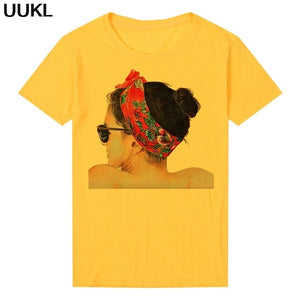 UUKL Shirts Women 2020 Summer T Shirt Harajuku Fashion Cool Female T-shirt Leisure Streetwear Aesthetic Tshirt Tops Pink Shirt