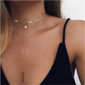 Modyle Bohemian Cute Butterfly Choker Necklace For Women Gold Silver Color Clavicle Chain 2020 Fashion Female Choker Jewelry
