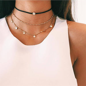 Modyle Bohemian Cute Butterfly Choker Necklace For Women Gold Silver Color Clavicle Chain 2020 Fashion Female Choker Jewelry