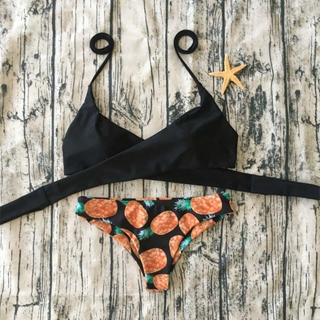Vertvie Halter Swimwear Bikini 2020 Thong Bikini Blue Set Women Bikini Brazilian Swimwear female Biquinis Push Up Swimsuit