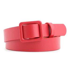 2020 New Designer Women's Cute Black Red White Brown Wide Leather Waist Belt Female Decorative Strap Belts for Women Dresses