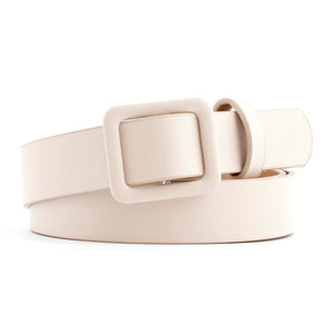 2020 New Designer Women's Cute Black Red White Brown Wide Leather Waist Belt Female Decorative Strap Belts for Women Dresses