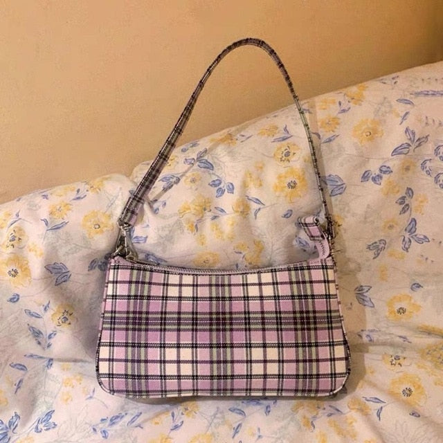 Gusure 2020 hot sale vintage retro bags designer ladies hand bag French plaid red bag woman elegant bolsa feminina shoulder bag