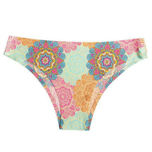 TERMEZY Women Sexy Flowers Lingerie Temptation Low-waist Panties Thong No trace Breathable Underwear Female G String Intimates