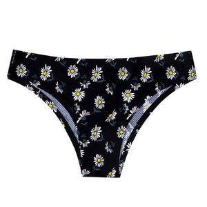 TERMEZY Women Sexy Flowers Lingerie Temptation Low-waist Panties Thong No trace Breathable Underwear Female G String Intimates