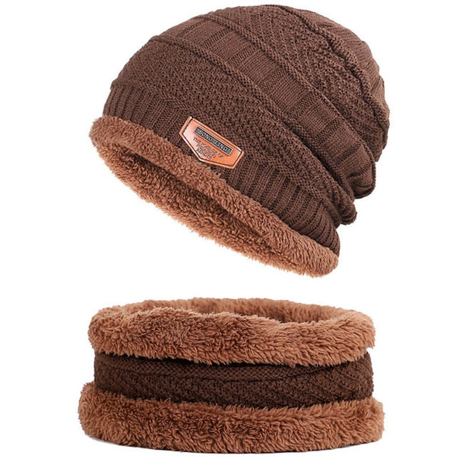 2020 New Winter Knit Hats Women Thick Warm Beanies Hat Men Riding Outdoor Beanie Skullies Hats Unisex knitted Bonnet winter Cap