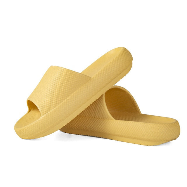 Trend Thick Sole Home Women Slippers 4.5cm Heel Ladies Platform Flat Shoes Non-slip EVA Living Room Indoor Slides Women Slippers