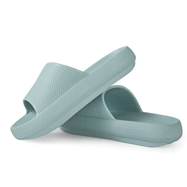 Trend Thick Sole Home Women Slippers 4.5cm Heel Ladies Platform Flat Shoes Non-slip EVA Living Room Indoor Slides Women Slippers