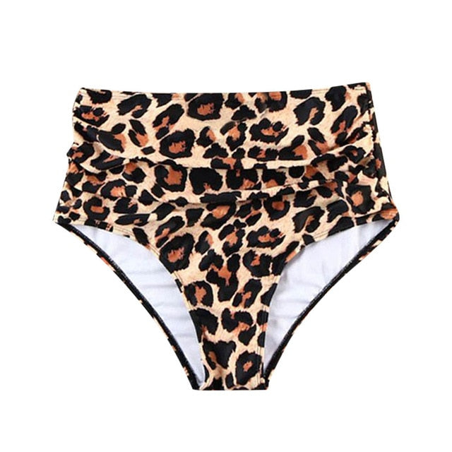 Bikini Bottoms Women High Waisted Swimsuit Bikini Swim Pants Shorts Bottom Swimsuit Swimwear Bathing maio feminino praia