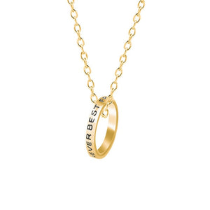 Best Friend Necklace Women Crystal Heart Tai Chi Crown Best Friends Forever Necklaces Pendants Friendship BFF Jewelry Collier