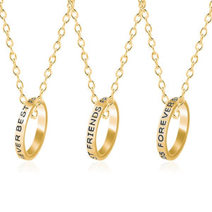 Best Friend Necklace Women Crystal Heart Tai Chi Crown Best Friends Forever Necklaces Pendants Friendship BFF Jewelry Collier
