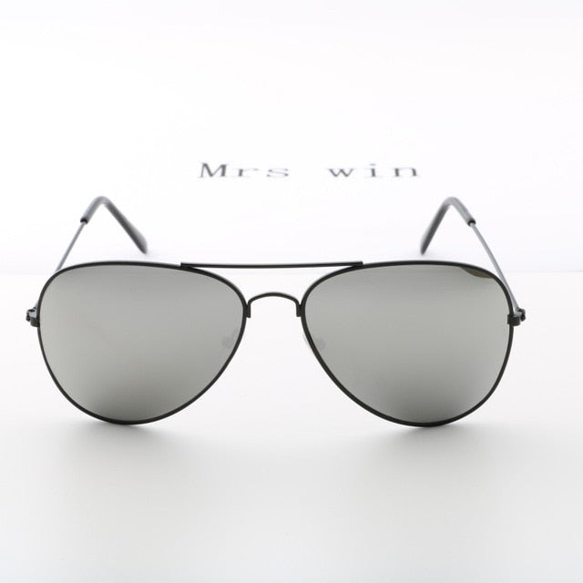HDSUNFLY Fashion Aviation Sunglasses For Women Men Driving Eyewear Black Frame Male Female Mirrors Coating Sun Glasses  UV400