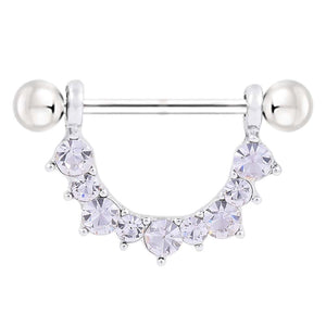 Women Nipple Ring 316L Surgical Steel Bar U Shape Barbell Body Piercing Jewelry H9