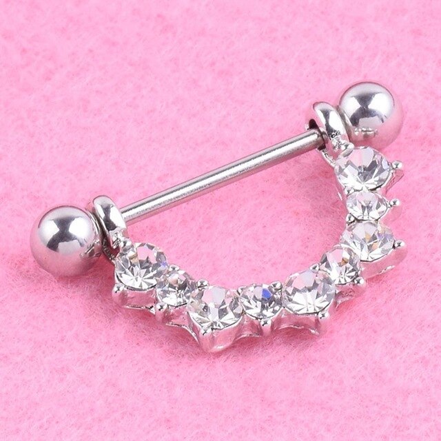Women Nipple Ring 316L Surgical Steel Bar U Shape Barbell Body Piercing Jewelry H9