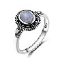 Nasiya New Design 5X7mm Natural Moonstone Ring 925 Sterling Silver Jewelry for Women Cocktail Party  Birthday Gift