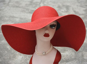 7.1''/18cm Huge Wide Brim Sun Hats Straw Summer Church Wedding Hats for Womens Ladies Floppy Kentucky Derby Party Dressy
