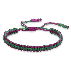 Ethnic Tibetan Buddha Woven Amulet Multicolor Bracelets & Bangles For Women Men Handmade Rope Buddha Charm Bracelet Friend Gift