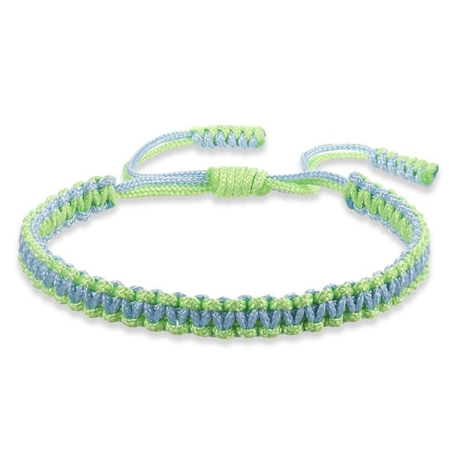 Ethnic Tibetan Buddha Woven Amulet Multicolor Bracelets & Bangles For Women Men Handmade Rope Buddha Charm Bracelet Friend Gift