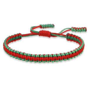 Ethnic Tibetan Buddha Woven Amulet Multicolor Bracelets & Bangles For Women Men Handmade Rope Buddha Charm Bracelet Friend Gift