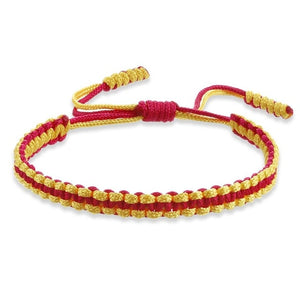 Ethnic Tibetan Buddha Woven Amulet Multicolor Bracelets & Bangles For Women Men Handmade Rope Buddha Charm Bracelet Friend Gift
