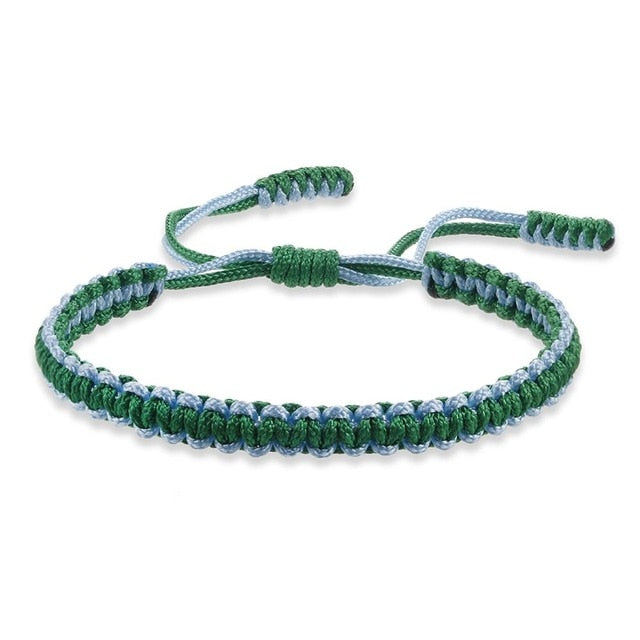 Ethnic Tibetan Buddha Woven Amulet Multicolor Bracelets & Bangles For Women Men Handmade Rope Buddha Charm Bracelet Friend Gift