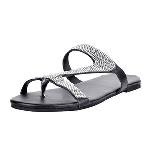 Sandals Women Bright Diamond Casual Outdoor Travel Flip Flop Beach Shoes Women Non-slip Slippers Shoes Woman Dropshipping