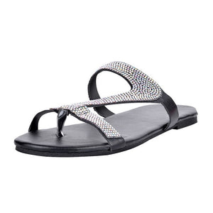Sandals Women Bright Diamond Casual Outdoor Travel Flip Flop Beach Shoes Women Non-slip Slippers Shoes Woman Dropshipping
