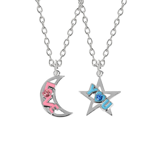 I Love You Best Friends Couple Necklace Jewelry Puzzle BFF Key Lock Tai Chi Heart Pendants Necklaces For Women Men Gift Collier