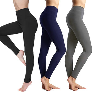 PUIMENTIUA Women Leggings Fitness Seamless Tummy Fitness Pants High Waist Workout Trousers Slim Gym Sportswear Plus Size 3XL