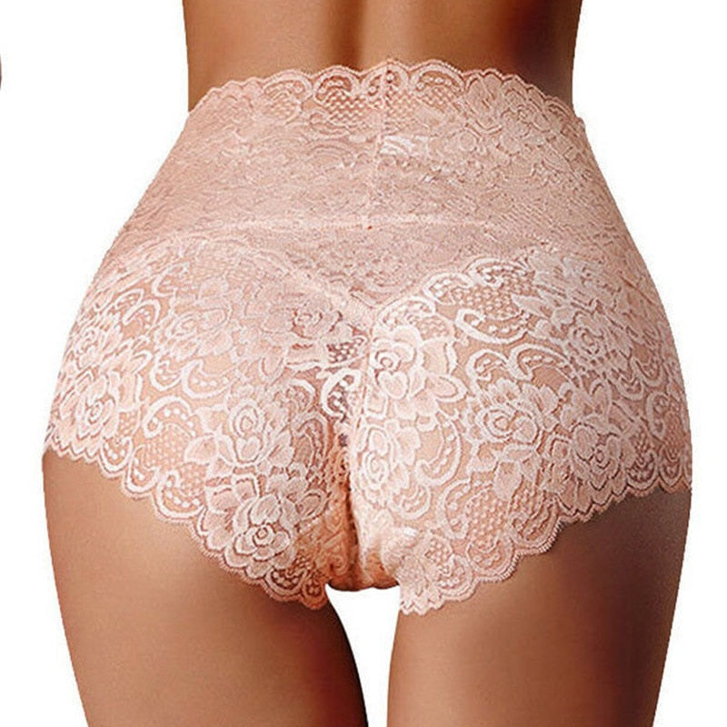 Women Panties Sexy Lace Underwear Woman Knickers Lace Panties Mesh Floral Lingerie Female Seamless Briefs Underpants Plus Size