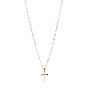 New Arrival  Cross Pendant Necklace Collier Femme Gold Silver Color Cross Choker Necklace Collar Jewelry XL226