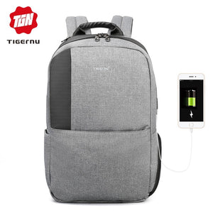 Tigernu Brand Men Anti Theft  15.6" USB Laptop Backpack Women Fashion Backpacks Mochila Male Business Bag  School Bag For Teens