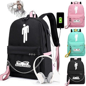Canvas Usb School Bags for Girls Teenagers Backpack Women Bookbags Large Capacity Harajuku Girls Laptop Backpack mochila escolar