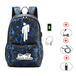 Canvas Usb School Bags for Girls Teenagers Backpack Women Bookbags Large Capacity Harajuku Girls Laptop Backpack mochila escolar