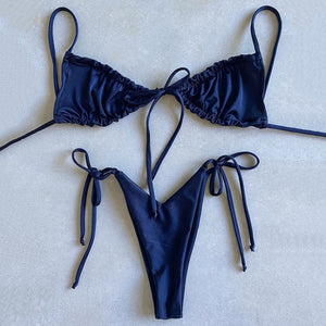 Sexy Micro Bikini 2020 Women Swimsuit Bandage Bikini Set Swimwear Female Halter Top Brazilian Bathing Suit Bather Biquini