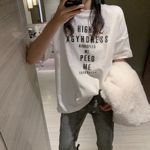Japanese anime print graphic tees Women shirts Ulzznag short Sleeve Summer Tshirt Tops harajuku Loose Unisex Hip Hop Streetwear