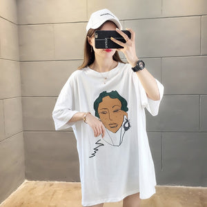 Japanese anime print graphic tees Women shirts Ulzznag short Sleeve Summer Tshirt Tops harajuku Loose Unisex Hip Hop Streetwear