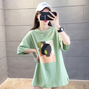 Japanese anime print graphic tees Women shirts Ulzznag short Sleeve Summer Tshirt Tops harajuku Loose Unisex Hip Hop Streetwear
