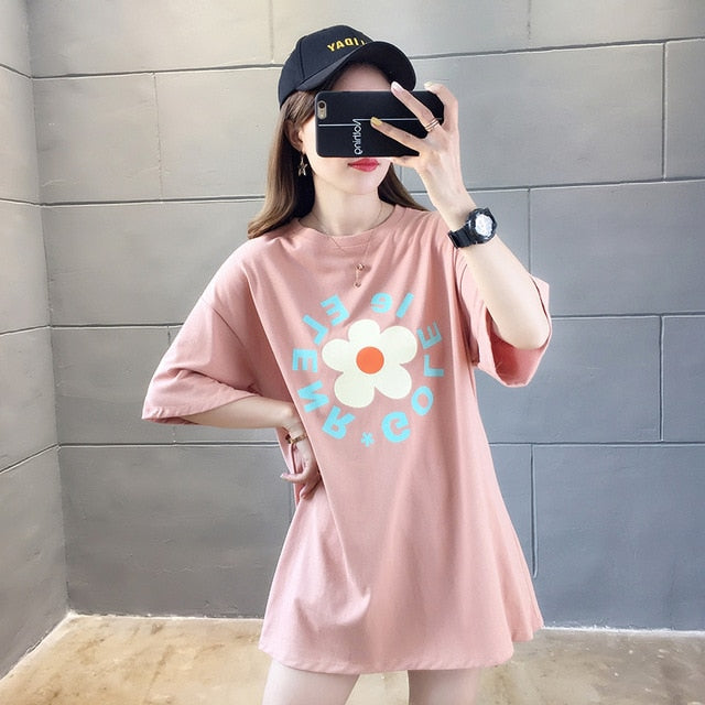 Japanese anime print graphic tees Women shirts Ulzznag short Sleeve Summer Tshirt Tops harajuku Loose Unisex Hip Hop Streetwear