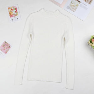 BEFORW 2020 Fall New Women Turtleneck Sweater Pullover Black Pink Knitted Slim Winter Sweater Casual Pullovers Top