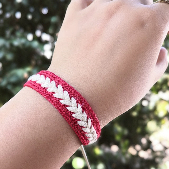 Bohemia Style Weave Rope Friendship Bracelets For Woman Men Cotton Handmade Charm Bracelet & Bangles Ethnic Jewelry Gifts