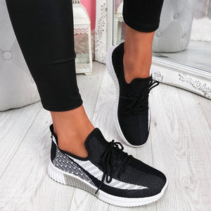 Adisputent  2020 New Fashion Women Sneakers Rainbow Color Mesh Vulcanize Shoes Leisure Shoes Summer Casual Ladies Shoes