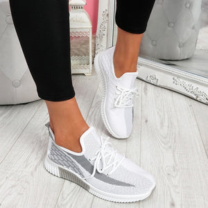 Adisputent  2020 New Fashion Women Sneakers Rainbow Color Mesh Vulcanize Shoes Leisure Shoes Summer Casual Ladies Shoes
